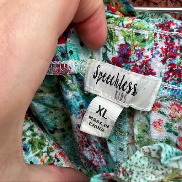 Speechless Kids Blue Tie Dye Crochet Hem Summer Shorts - Picture 3 of 3